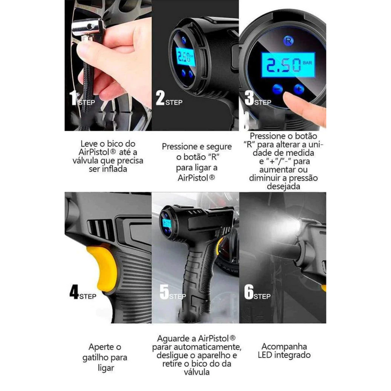 COMPRESSOR DE AR PORTÁTIL SMART PRO