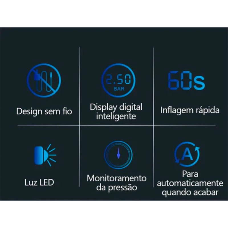 COMPRESSOR DE AR PORTÁTIL SMART PRO